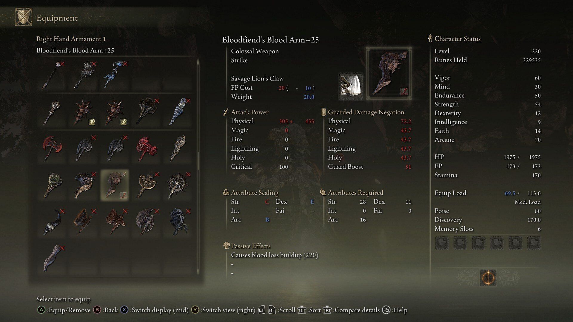 Bloodfiend's Blood Arm is currently the best Arcane weapon in Elden Ring Shadow of the Erdtree (Image via FromSoftware)